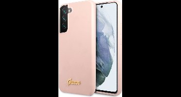 Guess Siliconen hoesje Samsung Galaxy S22 Plus - Roze