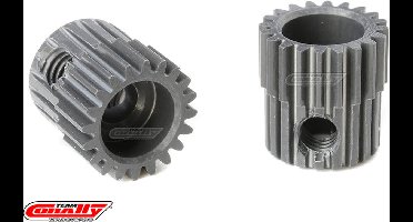 Team Corally - 64 DP Motortandwiel - Kort - Hard geanodiseerd AL7075 - 20 Tanden - Motoras dia. 3.17mm