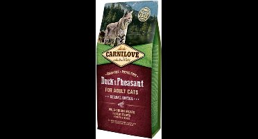 CARNILOVE DUCK/PHEASANT HAIRB 6KG