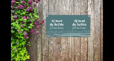 Tuinposter Schoonfamilie - Broer - Quotes - 60x30 cm - Tuindoek
