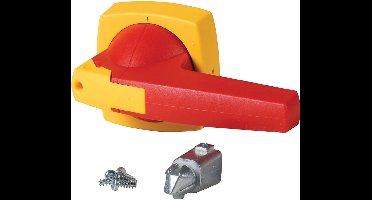 Eaton Knevel, 12mm, deurinbouw, rood/geel, hangslot, 1818051