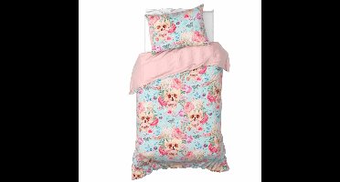 De Witte Lietaer Dekbedovertrek Mexicana Blush - 140 x 200/220 + 60 x 70 cm - Katoen Satijn