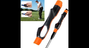 Oranje Golfclub-greepcorrector Voor De Hand, Hulp Bij De Swingtraining, Hulpmiddel Voor Het Aanleren Van De Standaardgreep, Geschikt Voor Beginners, Antislip, Correctie Van De Greephouding