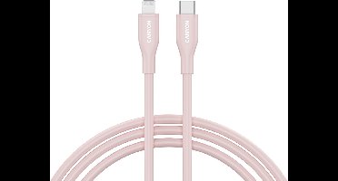 Canyon CLNM60 Serie - USB-C naar Lightning Kabel - 60W - 1m - Roze Silikon