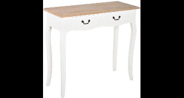Console – Sidetable – Halmeubel – Opbergmeubel – Compact – Dennenhout – 2 Laden