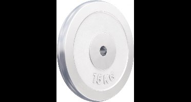 Gorilla Sports Gewichtsschijf - Halterschijf - 15 kg - Chroom - 30 mm