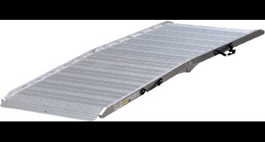 Oprijplaat aluminium 400kg 2130 x 1100mm inklapbaar bruikbare breedte 1050mm MW Tools AOP2005