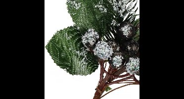 Springos Kersttak | Decoratie | Wit | Middenstuk | 25 cm