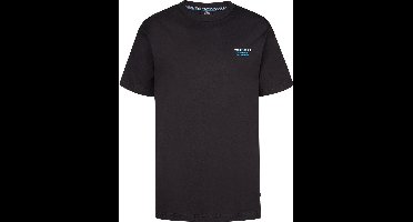 Petrol Industries - Jongens Backprint T-shirt Flamingoline - Zwart - Maat 140