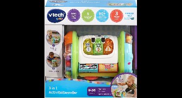 VTech Baby 3-in-1 Kruiprol - Educatief Speelgoed - Activiteitenroller met Lichts- en Geluidseffecten - Baby Speelgoed