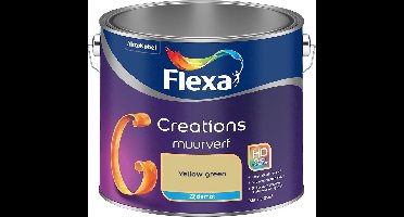 Flexa - Creations Muurverf Zijdemat - Yellow green - Mengverf - 2.5 L