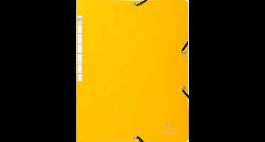 Exacompta 50x Elastomap zonder klep in glanskarton 355 g/m2 - A4 - Geel - 55419E