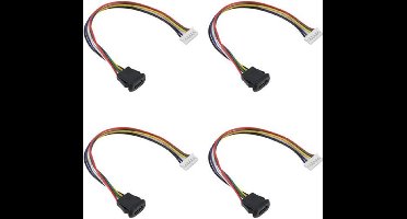 4PCS USB-C naar 6Pin Waterdichte Terminal Kabel USB-C Aansluiting Pitch 2mm voor Verbinding Mobiele Apparaten Laptops Tablets Elke Periferie Met Een Type-C Poort