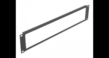 19 ″ netwerkkast paneel met opening 2U zwart