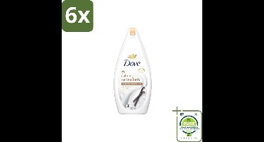 Dove – Badcrème – Sheaboter & Vanille – 450 ml - Voordeelverpakking - 6 stuks - Badcrème - Sheaboter