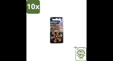 10 x Duracell Gehoorapparaat Batterijen 13 6 stuks per verpakking - Grootverpakking - Gehorenapparaten Batterijen - Gehoorapparaten Batterijen Type 13 - Zink-lucht Batterijen - Gehoorapparaten Batterijen 6 Stuks - Betrouwbare Batterijen