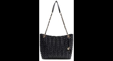 GUESS schoudertas Cheryl Two Compartment Tote Black zwart