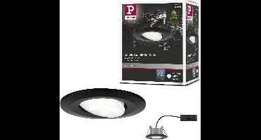 LED-inbouwlamp Calla zwenkbaar IP65 rond 90mm 30° 6W 500lm 230V 4000K Zwart mat