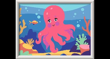 Ravensburger – CreArt: Octopus (Neon) – Schilderen op Nummer
