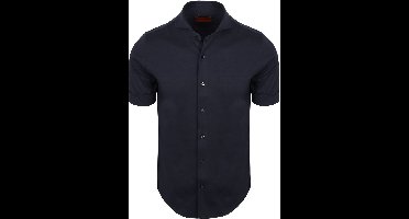 Suitable Shortsleeve Sorona Overhemd Erik Donkerblauw (navy) - Maat 42 - Heren - Overhemden Formeel