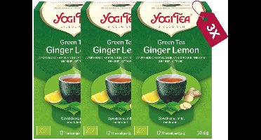 Yogi Tea Green Tea Ginger Lemon Bio - 3 pakjes