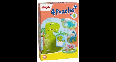 Haba | 4 Eerste Puzzels Dino's