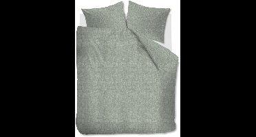 Ambiante Edo dekbedovertrek - Tweepersoons - 200 x 200/220 cm - Khaki Groen