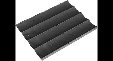 JAQZY Pergola Doek - Pergola Zonwering - Intrekbaar - UV30+ Zonbescherming - 8 Waterafvoergaten - 392 × 350 cm (B × D) - Grijs