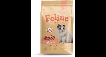 HobbyFirst Feline Kattenvoer Adult Chicken 4,5 kg - Kat