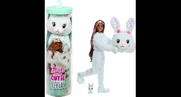 Barbie pop Cutie Reveal Mint Bunny - Speelgoedpop met verrassingen.