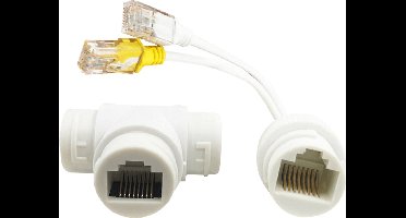 PoE combiner en splitter twee PoE camera's over één kabel