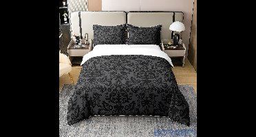 Dekbedovertrek - Zwart - 240x260 cm - 100% Katoen