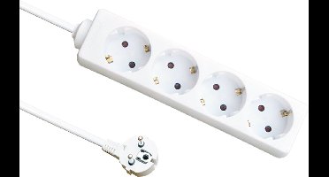 Stekkerdoos zesvoudig - Tafelcontactdoos – 1.5m – Wit