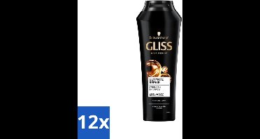 Gliss - Shampoo - Ultimate Repair - Voor Intensief Herstel - 250 ml - Voordeelverpakking - 12 stuks