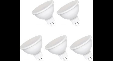 Spectrum LED Lamp GU5.3 6W - 12V - 580 Lumen - 3000K Warm Wit - Gezellig licht - Energiezuinig - 5 stuks