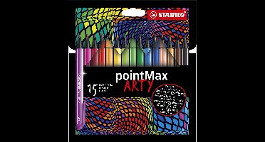 Viltstift stabilo pointmax 488/15 arty m 15st ass | 6 stuks
