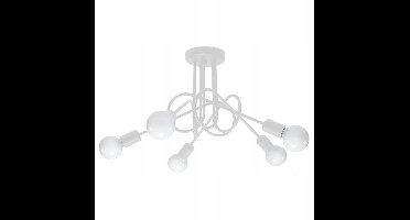 Sollux Lighting Plafondlamp Supeł - 35x55x55cm - E27 - wit - staal