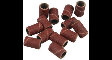 100 Stuks Schuren Bands Mouwen Drum Sander Set - Nail Boor Schuren Band 180 Grits - 2 Doorn Rotary Kit - Schuurpapier Set voor Nagels