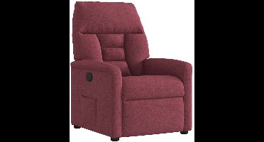 vidaXL - Fauteuil - verstelbaar - stof - wijnrood
