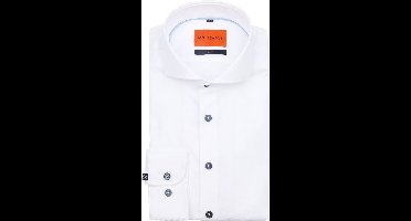 Suitable Melange Overhemd Wit - Maat 39 - Heren - Casual Shirt