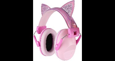 Gehoorbescherming kinderen - Oorkappen kinderen - Oorbeschermers voor autisme, peuters en kinderen van 3-16 jaar - Geluiddempende hoofdtelefoons voor kinderen voor concerten, luchtshows en vuurwerk - 28 dB SNR - ROZE