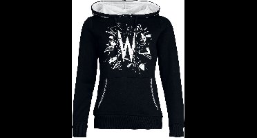 Wednesday Wednesday - Broken Glass Dames Trui met capuchon - zwart - L