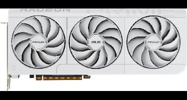 ASUS PRIME AMD RX9070XT O16G WHITE - Videokaart - 16GB - GDDR6 - PCIe 5.0 - 1x HDMI 2.1 - 3x DisplayPort 2.1