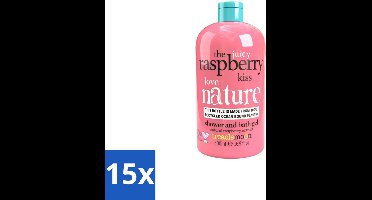 15 x Treaclemoon The Raspberry Kiss Bad en Douchegel 500 ml - Bad En Douchegel - Frambozengeur - Vegan - Dierproefvrij - Huid Verzorging
