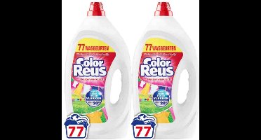 Witte Reus Wasmiddel Color Reus Gel 77 Wasbeurten - 2 x 3,465 liter - Voordeelverpakking