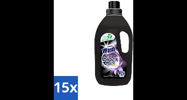 15 x At Home - Wash - Wasmiddel - Zwarte Was - Frisse Geur - 42 Wasbeurten - Zwarte Wasmiddel - Donker Textiel - Kleurbehoud - Frisse Geur - Wasmiddel Zwart