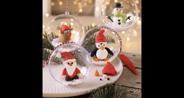 Creativ Company Hobbyset Kerstballen Kerstfiguren Boetseren