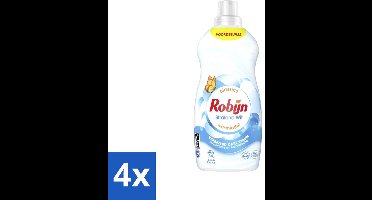 4 x Robijn - Klein & Krachtig Stralend Wit - Wasmiddel - 34 Wasbeurten - 1,19 L - Wasmiddel - Witwas - Biologisch Afbreekbaar - Wasverzachter - Frisse Geur