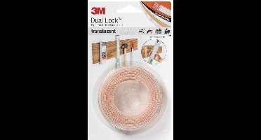 3M Klittenband Om vast te plakken (l x b) 1.25 m x 25 mm Transparant 1 stuk(s)