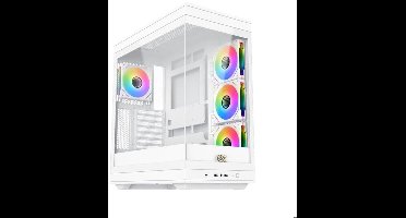 PC-behuizing - XIGMATEK - META Arctic - Mid Tower - E-ATX - Gehard glas - ARGB - Wit
